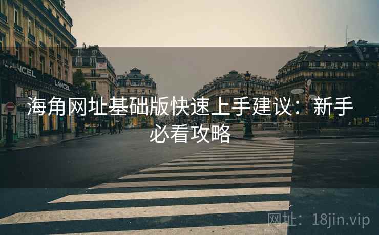 海角网址基础版快速上手建议：新手必看攻略