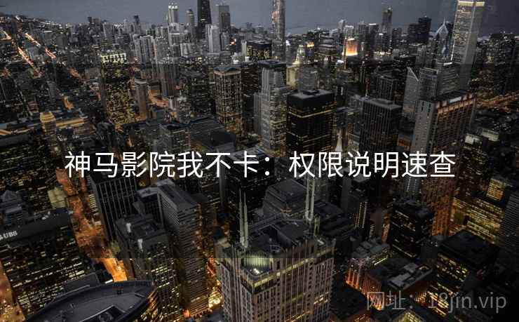 神马影院我不卡：权限说明速查