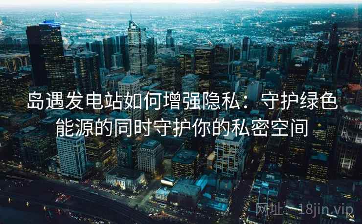 岛遇发电站如何增强隐私：守护绿色能源的同时守护你的私密空间