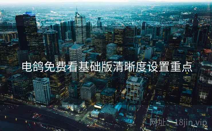 电鸽免费看基础版清晰度设置重点