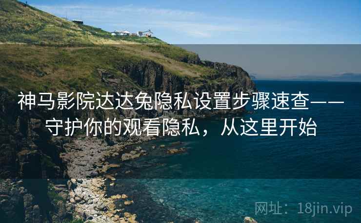 神马影院达达兔隐私设置步骤速查——守护你的观看隐私，从这里开始
