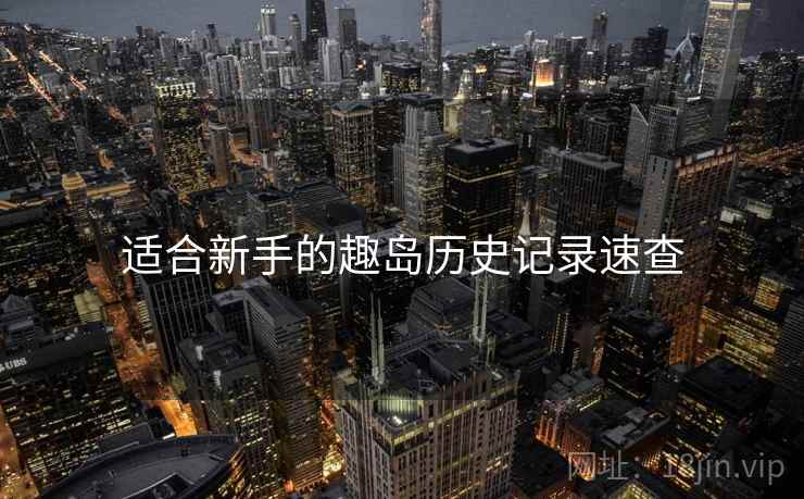 适合新手的趣岛历史记录速查