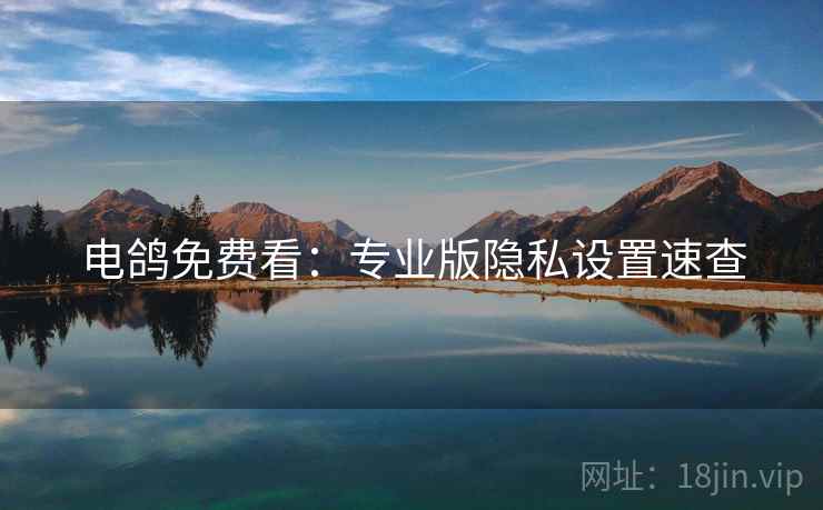 电鸽免费看：专业版隐私设置速查