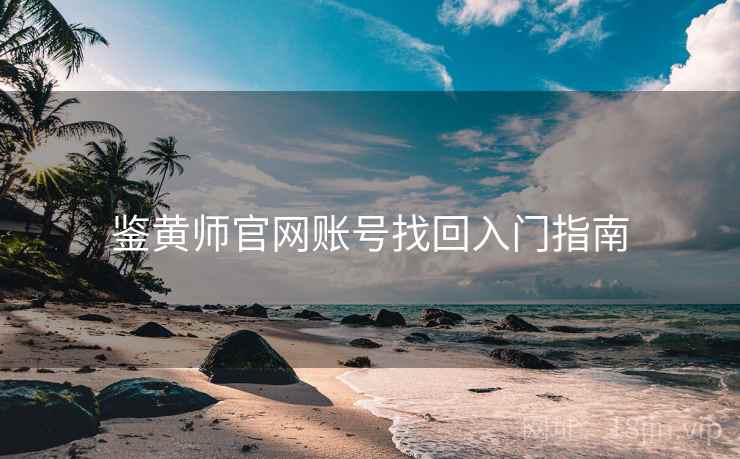 鉴黄师官网账号找回入门指南