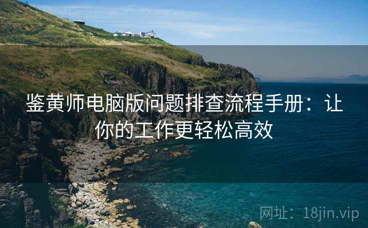 鉴黄师电脑版问题排查流程手册：让你的工作更轻松高效