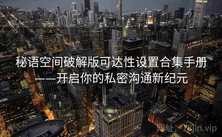 秘语空间破解版可达性设置合集手册——开启你的私密沟通新纪元