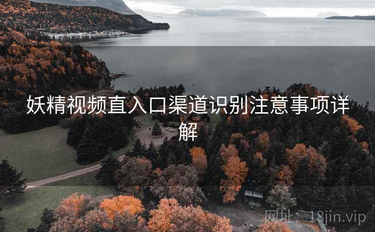 妖精视频直入口渠道识别注意事项详解