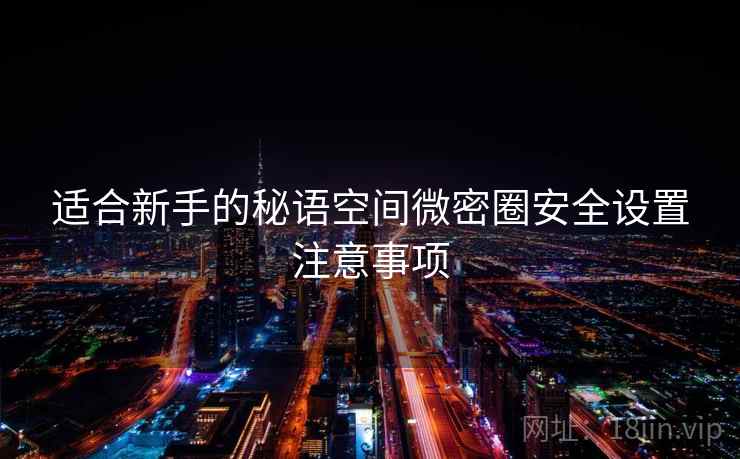 适合新手的秘语空间微密圈安全设置注意事项